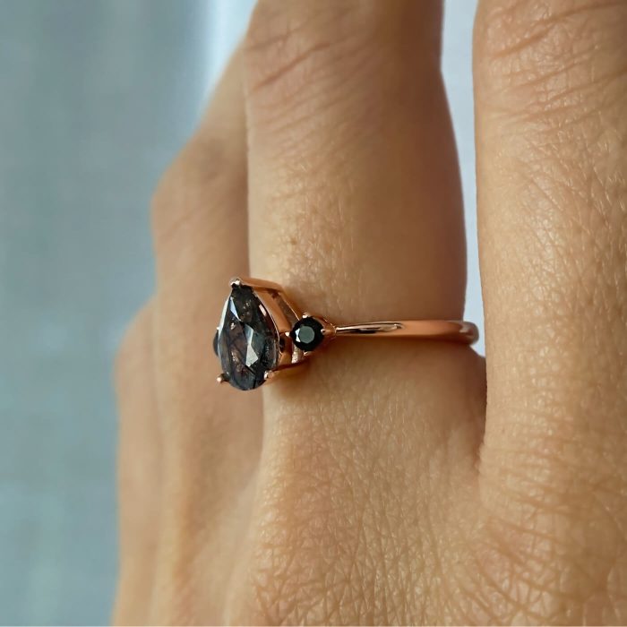 Black Quartz Ring