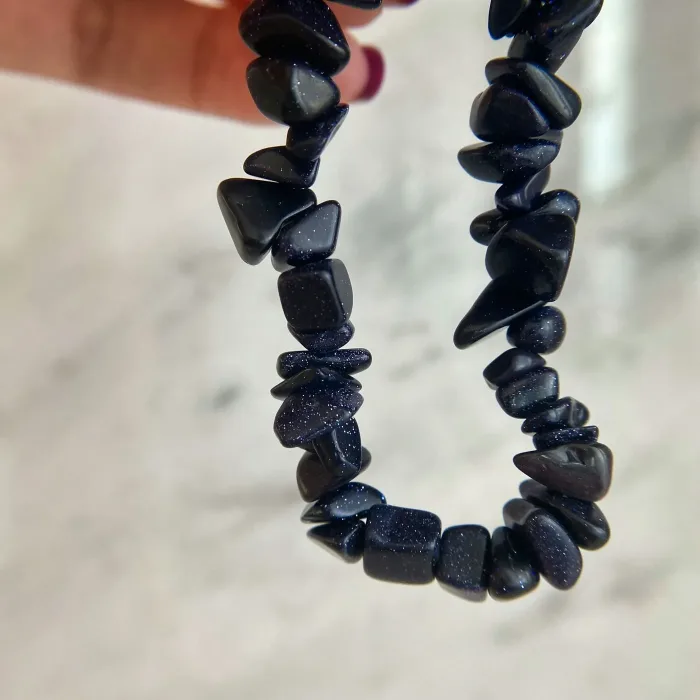 Blue Sandstone Bracelet for Positive Vibes