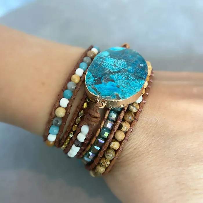 Ocean Jasper Multi Layered Bracelet