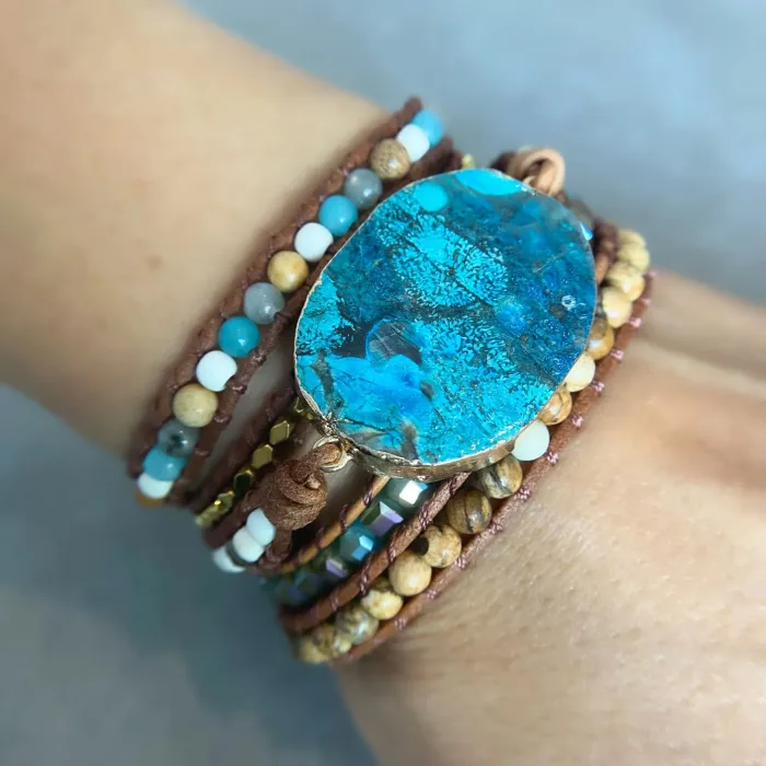 Ocean Jasper Multi Layered Bracelet