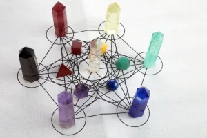 Crystal grid with Clear Quartz